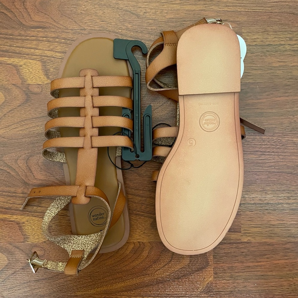 Tan Strappy Sandals